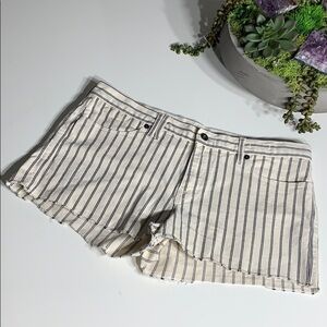 Madewell Nautical Preppy Pin Striped Boat shorts casual women’s 32